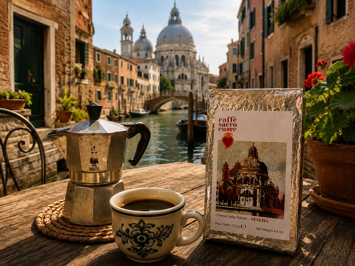 Chiesa della Salute - spomienka na Benátky v moka kanvičke